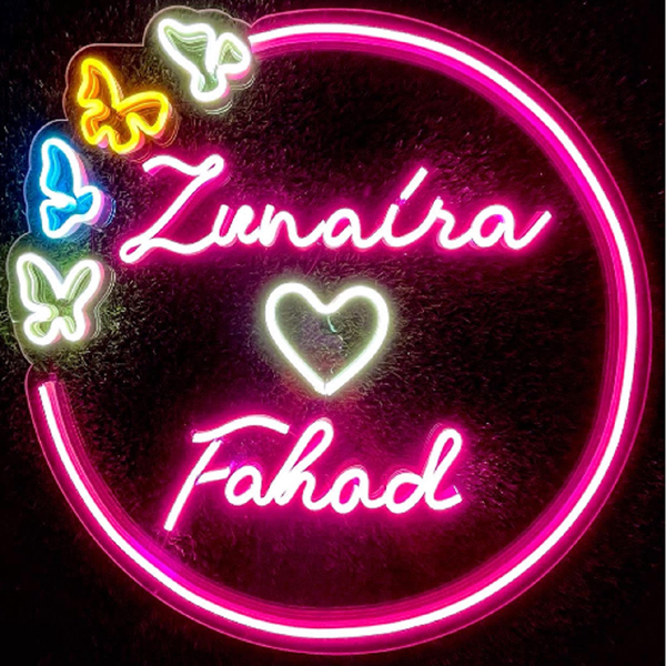 Couple Name Neon Sign