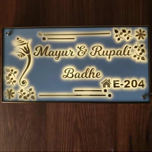 Acrylic LED Name Plate